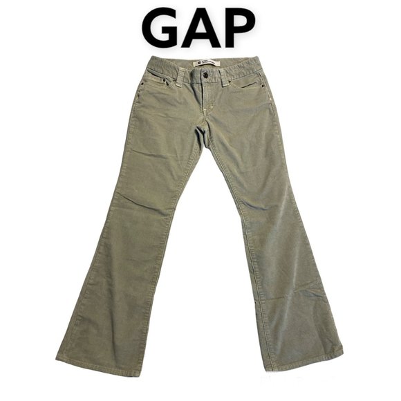 GAP Pants - GAP Green Corduroy Jeans Size 8